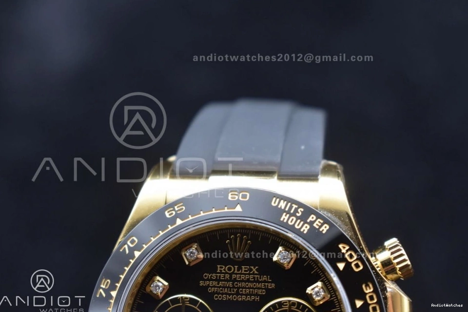 Edition Oysterflex Clean 1:1 Diamonds SA4130 116518 Strap 416 Timeless Black on Best Rubber Daytona Dial V 1231